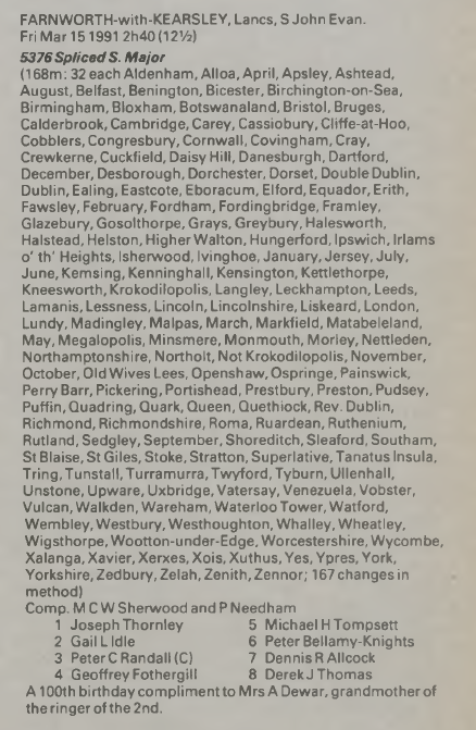 Peal Information